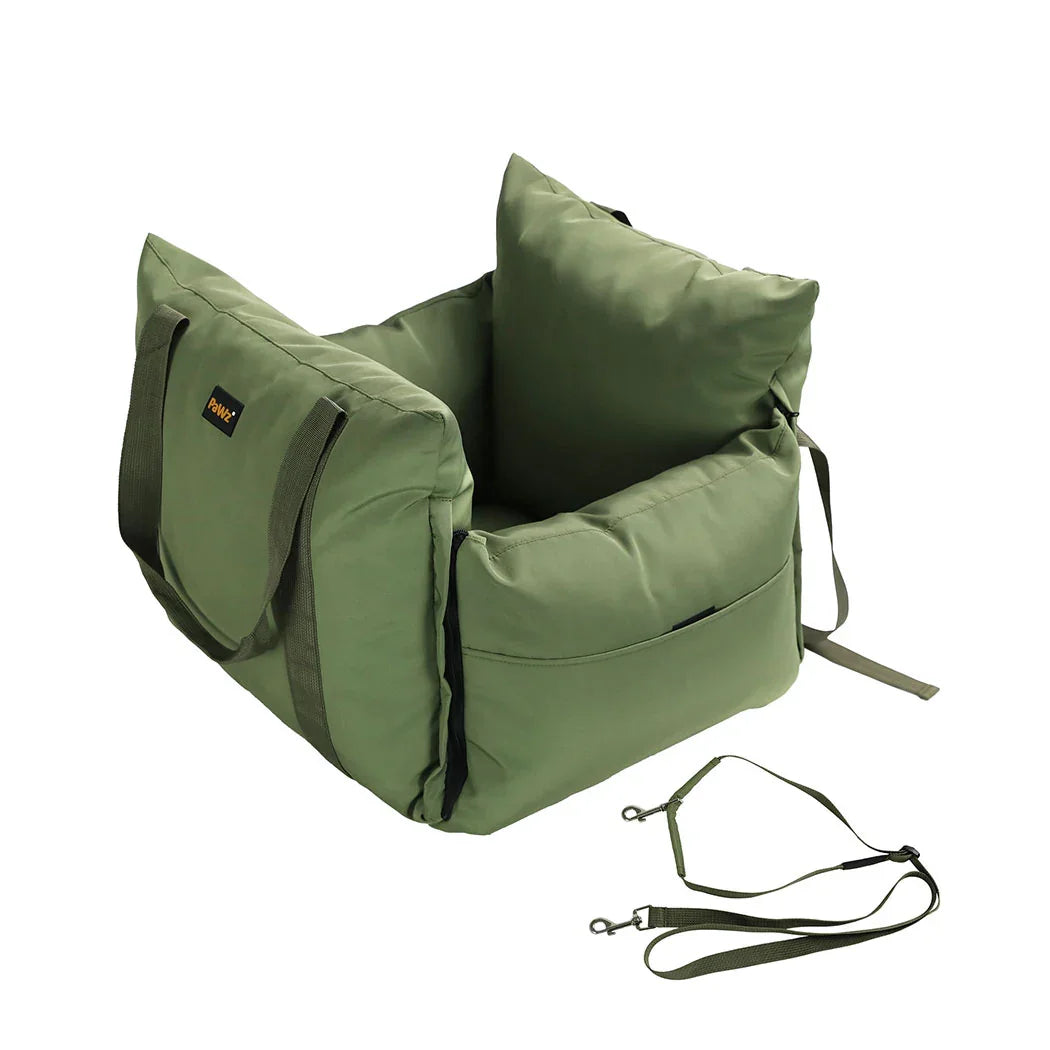 PaWz Dog Car Seat Booster Belt Green-2018816811847520256
