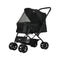 PaWz Pet Stroller Dog Cat Carrier Foldable Black-2006733031766888448