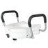 Levede Raised Toilet Seat with Handles Adjustable Height Aid Seniors White-2100034935548153856