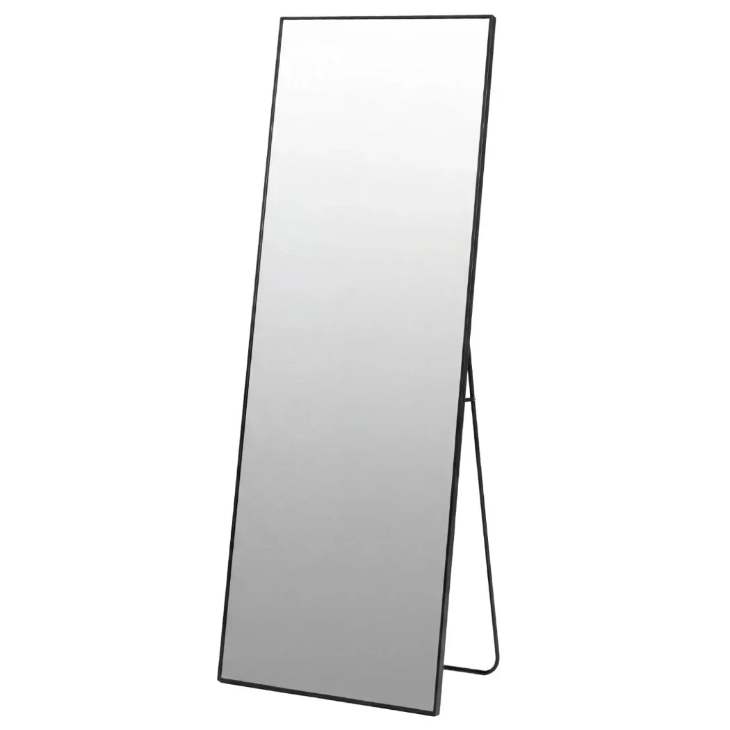 Yezi Rectangular Full Length Mirror 165x60cm Black Standing Floor Wall Leaning-2050059008307499008