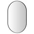 Yezi Oval Wall Mirror 70x50cm Black Frame Bathroom Wall Mounted Vanity Mirror-2050059009389629440