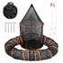 PaWz Cat Tunnel Enclosure Large Foldable Spacious Mesh for Indoor Outdoor Black-2109799598250463233