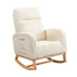 Levede Rocking Chair Ottoman Footrest With Side Pocket-1942353697505939456