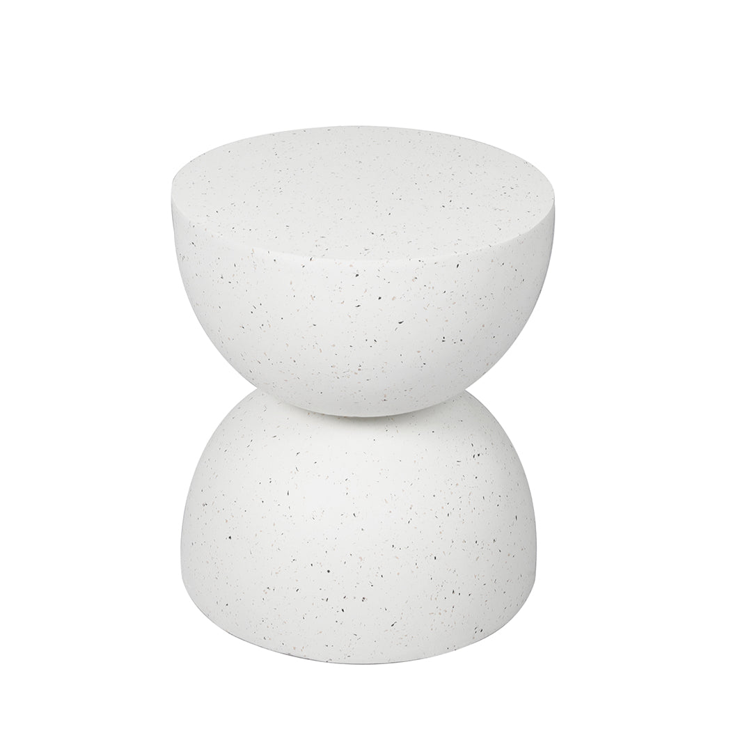 Levede Side Table Terrazzo Coffee Tables Beige-1864183282460135424