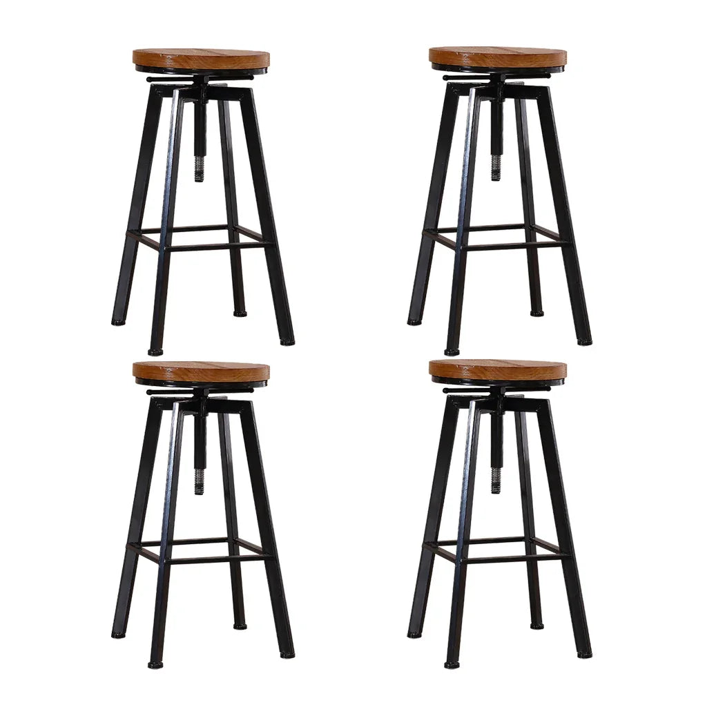 Levede 4x Bar Stools Industrial Kitchen-2006733236696387584