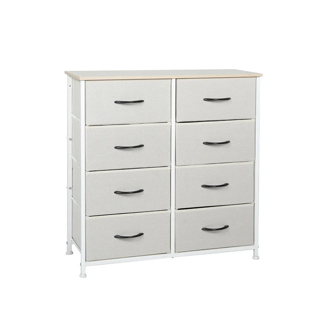 Levede Storage Cabinet Tower Chest Beige-2006733262323585024