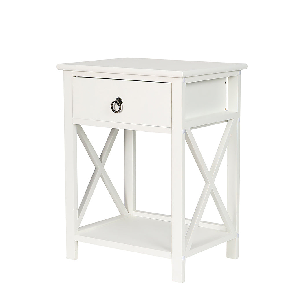 Levede 1x Bedside Tables Drawers Side-1864183518549118976