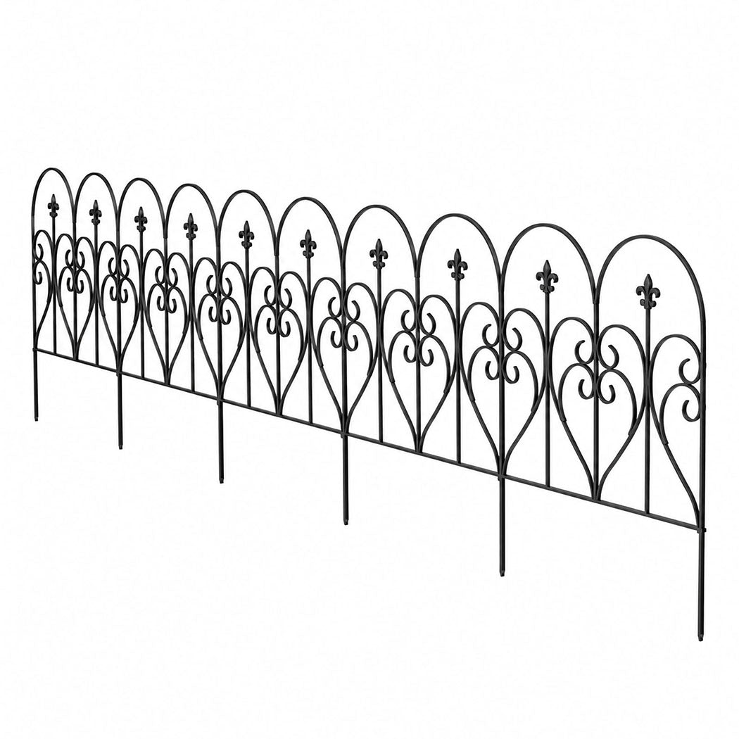 Mountview Decorative Garden Fence 5-Panel Animal Barrier Flower Edging Border-2072893570720862208
