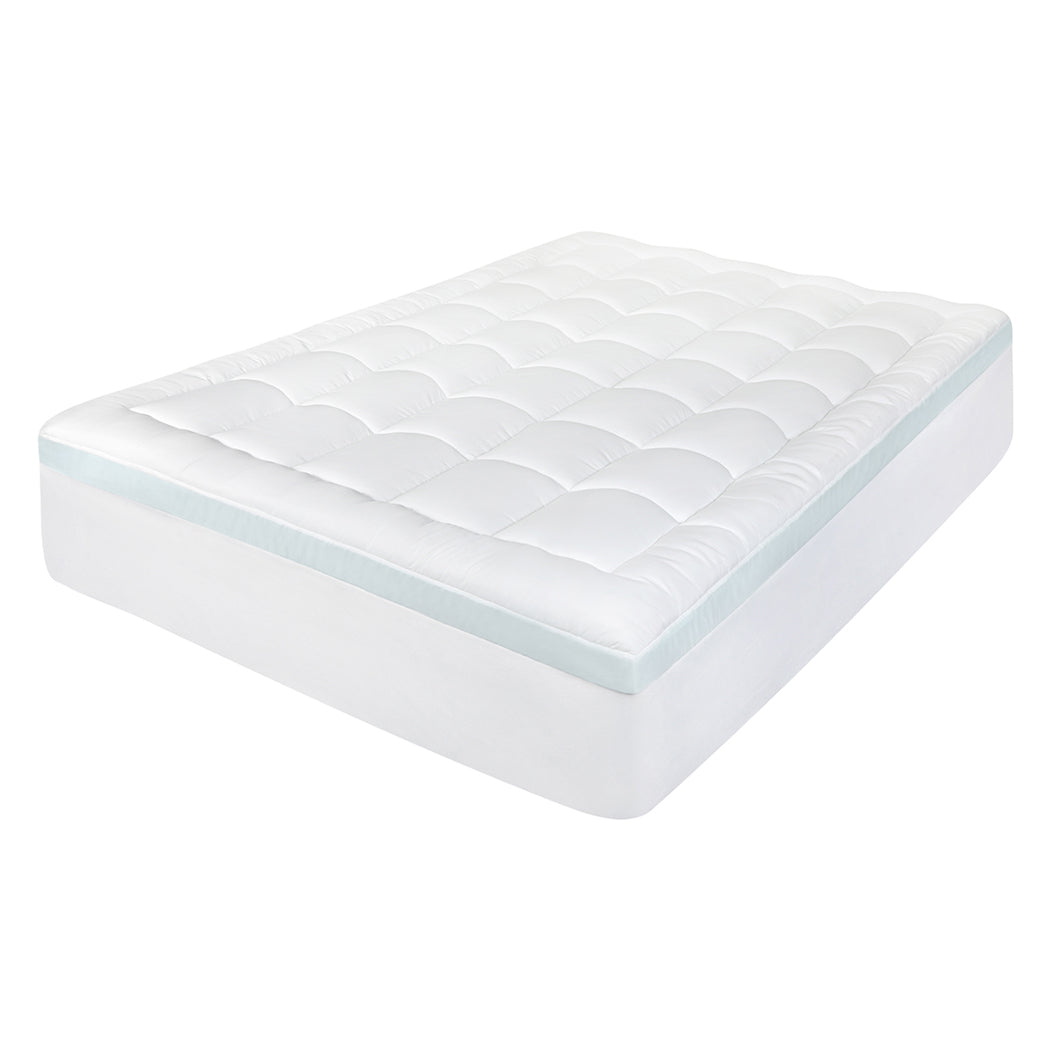 Dreamz Gel Memory Foam Mattress Topper 8cm Queen Size-2050056897771474944
