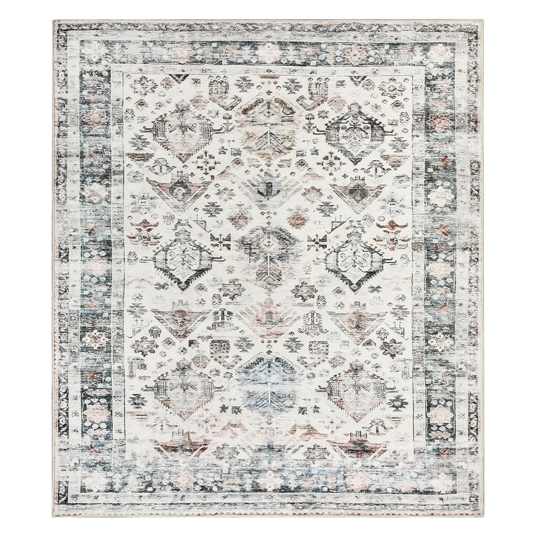Marlow  Floor Rug Vintage Short Pile Washable Carpet Soft Plush Non Slip 200x230-1894516739367112704