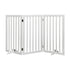 PaWz Wooden Pet Gate Dog Fence Safety White 400x 3MM-2006732963521368064