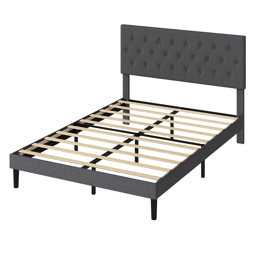 Levede Bed Frame Upholstered Platform Mattress Base Queen-2011971106671562752