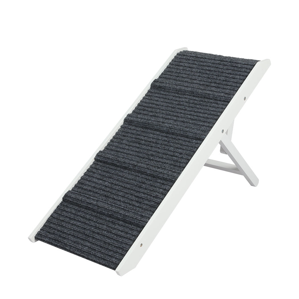 PaWz Adjustable Dog Ramp Height Stair White-1864184532278841344
