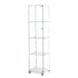 Stacked Display Cabinet Tempered Glass White-2006733283139915776