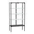 Stacked Glass Display Cabinet Steel 4 Tier 160cm