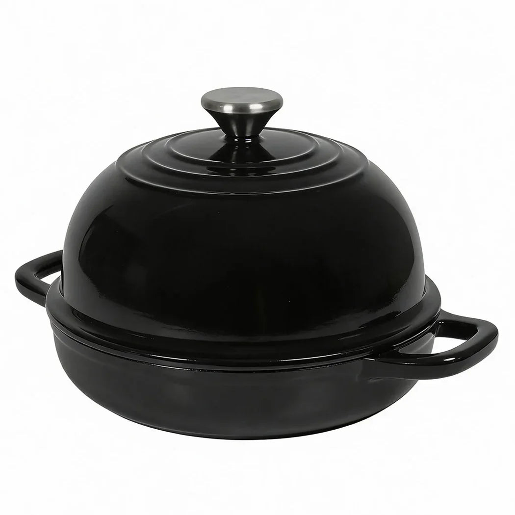 Toque Enamelled Cast Iron Dutch Oven Pot Sourdough Bread Baking Kitchen 24cm-2050056855639691264