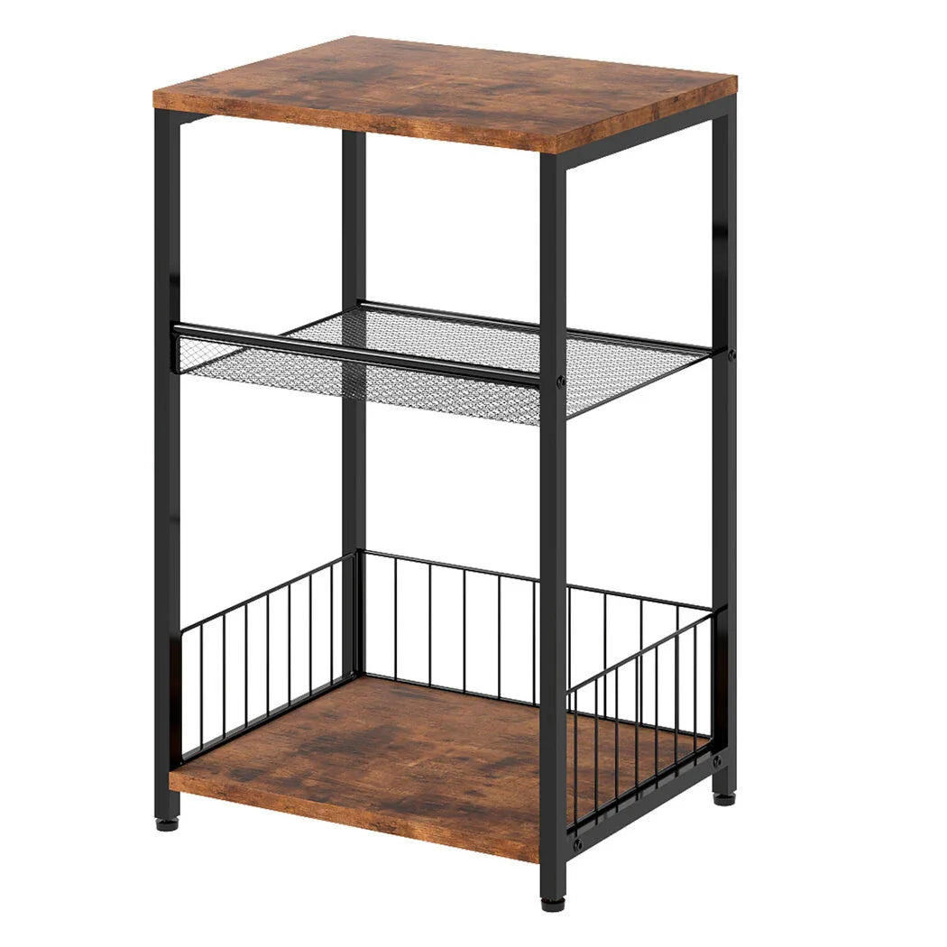 Levede Side Table 3-Tier Storage Shelf Modern Table-2050056751566426112