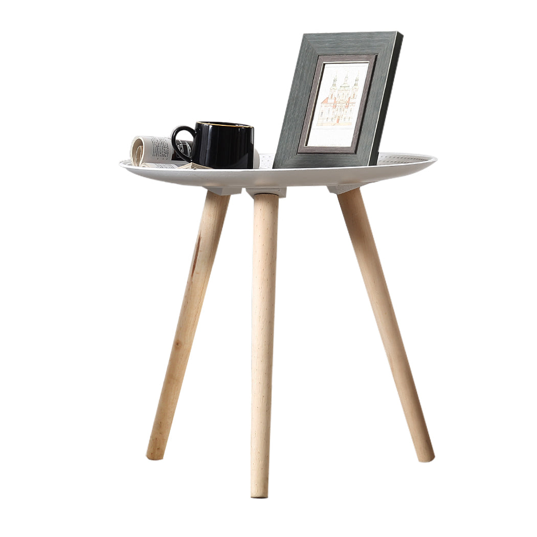 Levede Side Table Coffee Bedside End White-1864183273010368512