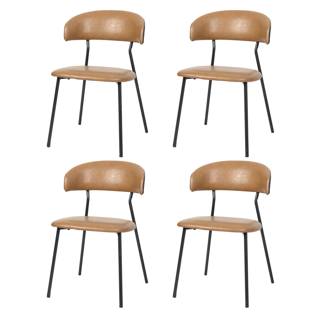 Levede 4x PU Leather Dining Chairs Kitchen Lounge-1996009957803298816