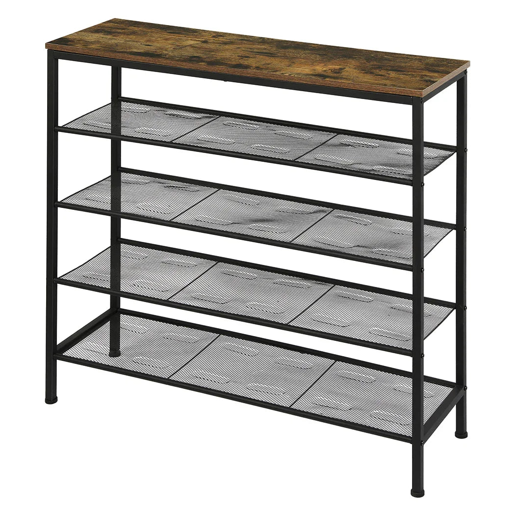 Levede 5-Tier Shoe Rack Storage Cabinet 100cm Wide-2018816890541051904