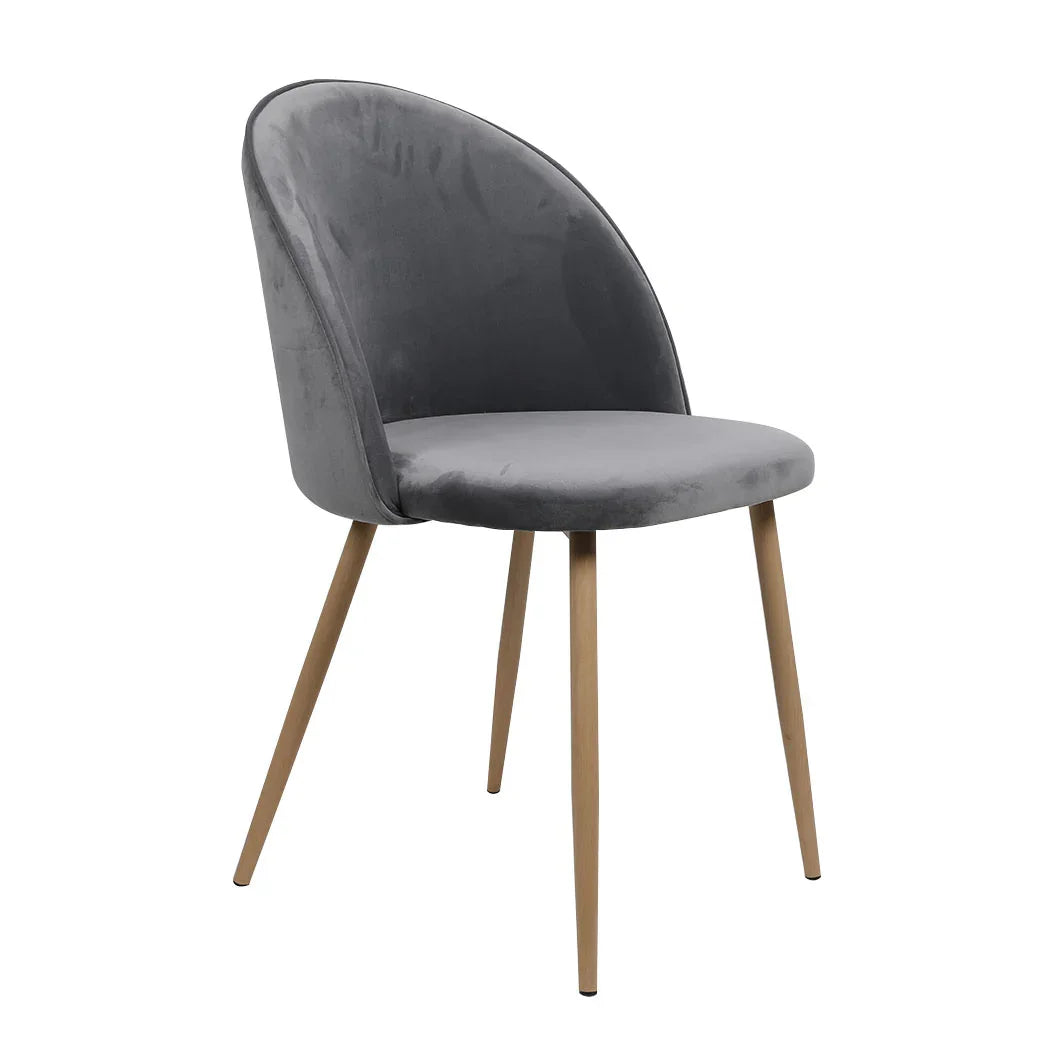 Levede 2x Dining Chairs Seat French Grey-2006733258494185472