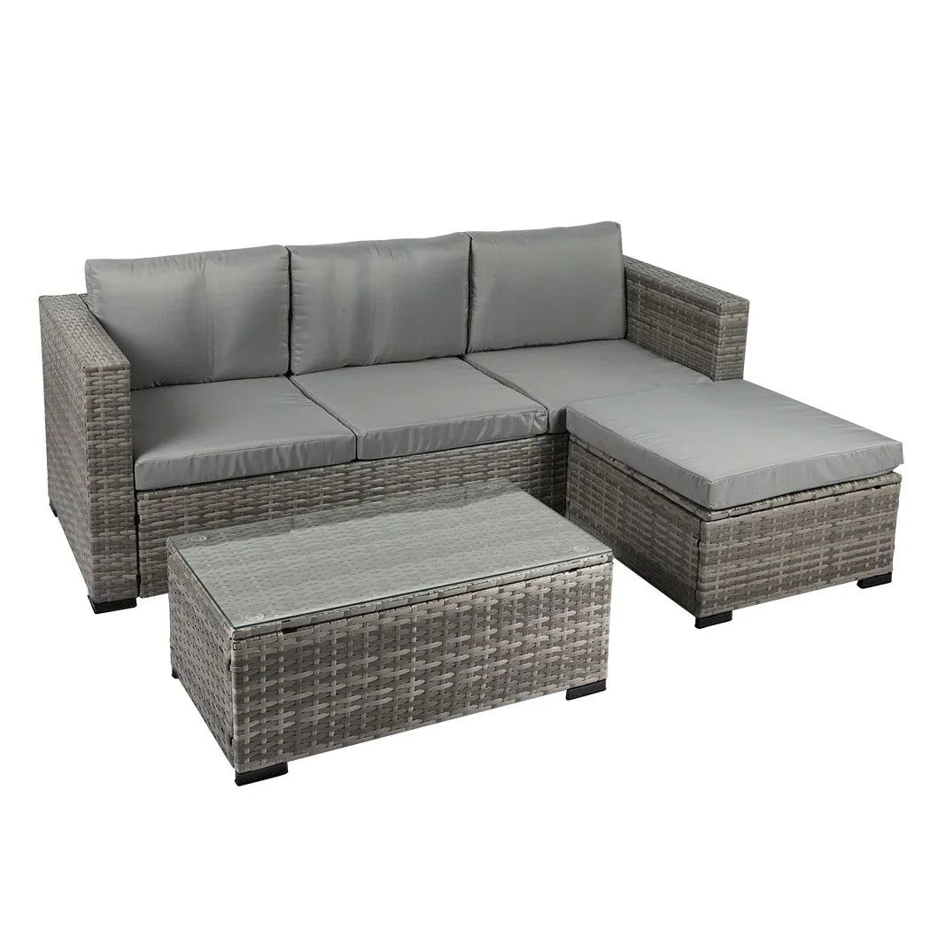 Levede 5pcs Outdoor Sofa Set Patio Furniture-2018816929703268352
