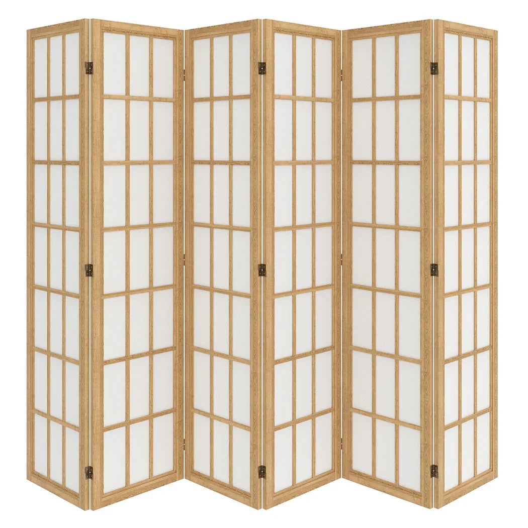 Levede 6 Panel Room Divider 170cm Freestanding Screen-2006732767794171904