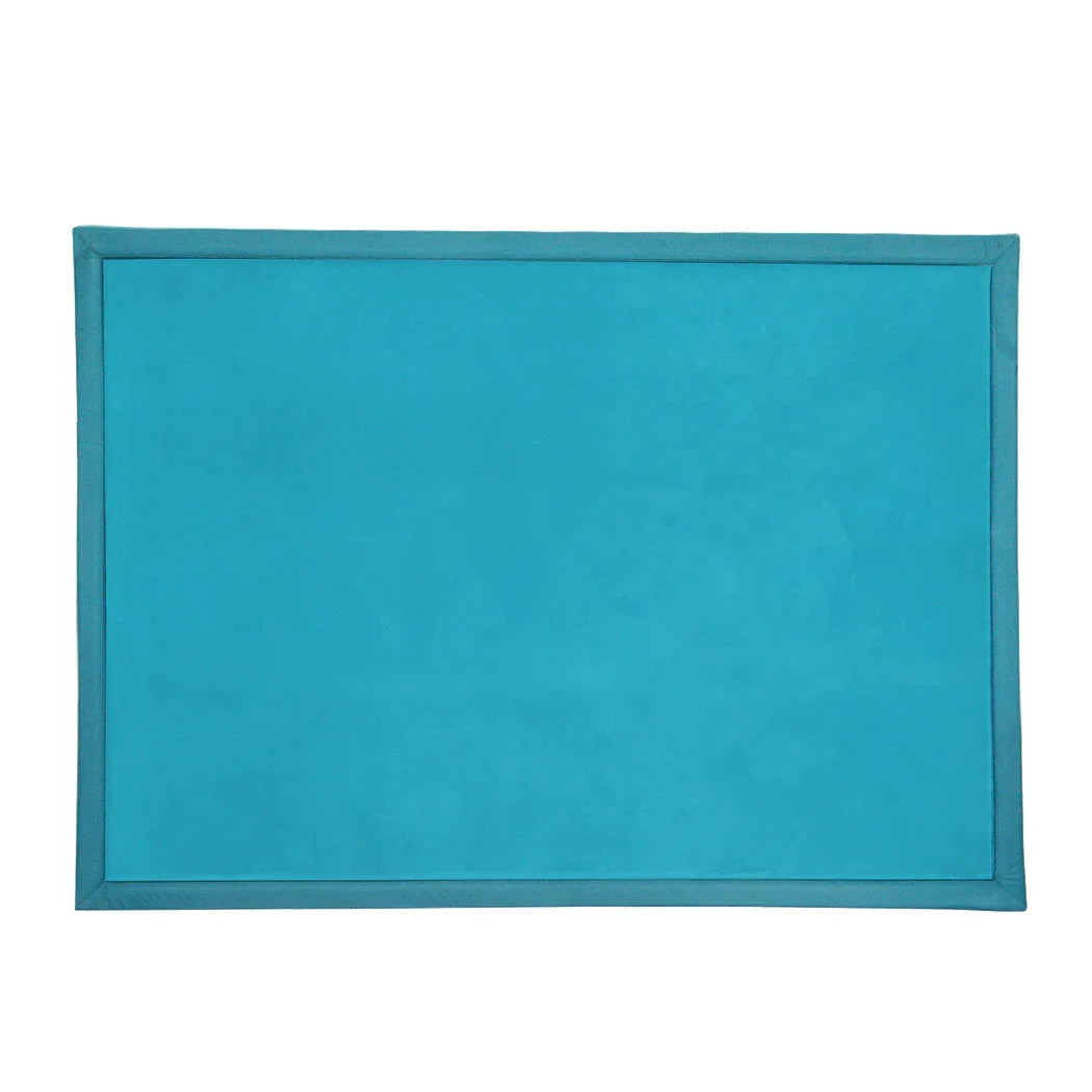 Marlow Coral Velvet Area Rugs Large Mat 150x200cm Blue-2018816778523774976