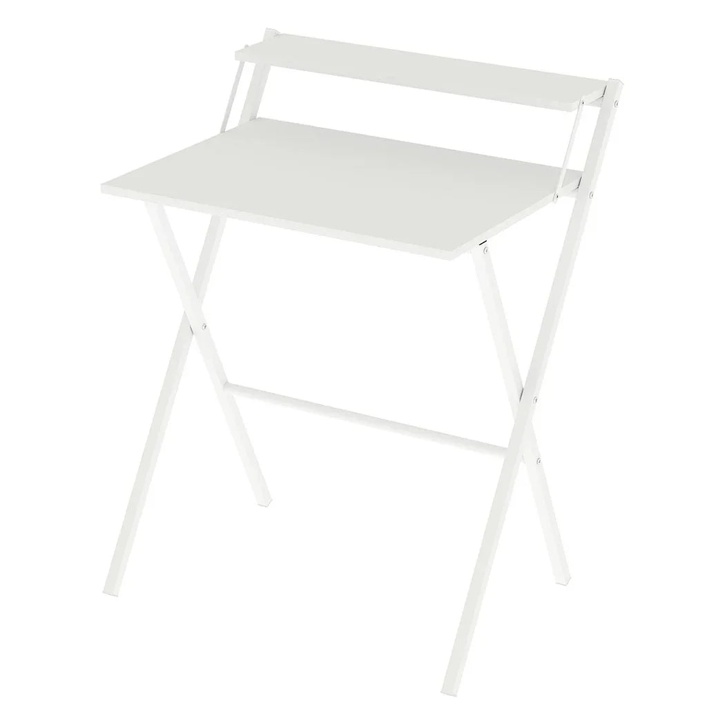 Levede Foldable Computer Desk Office Study Desk White-2050056912053080064