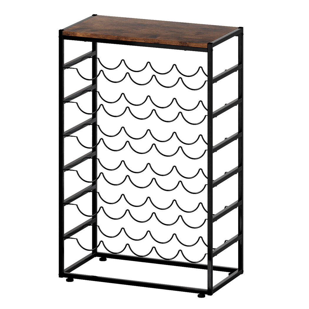 Levede 30 Bottles Wine Rack 6 Tiers Wine Shelves Holder-2050056910169837568