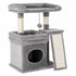 Pawz Cat Tree Tower Large Perch Condo Sisal Scratcher for Indoor Felines Grey-2100034993777676288