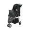 PaWz Large Pet Stroller Dog Cat Carrier Black-2006733030508597248