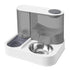 PaWz Automatic Cat Feeder Gravity Food and Water Dispenser for Home Travel White-2109799598678282241