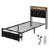 Levede Single Bed Frame Leather Headboard RGB 2 Drawers-2050056739788820480