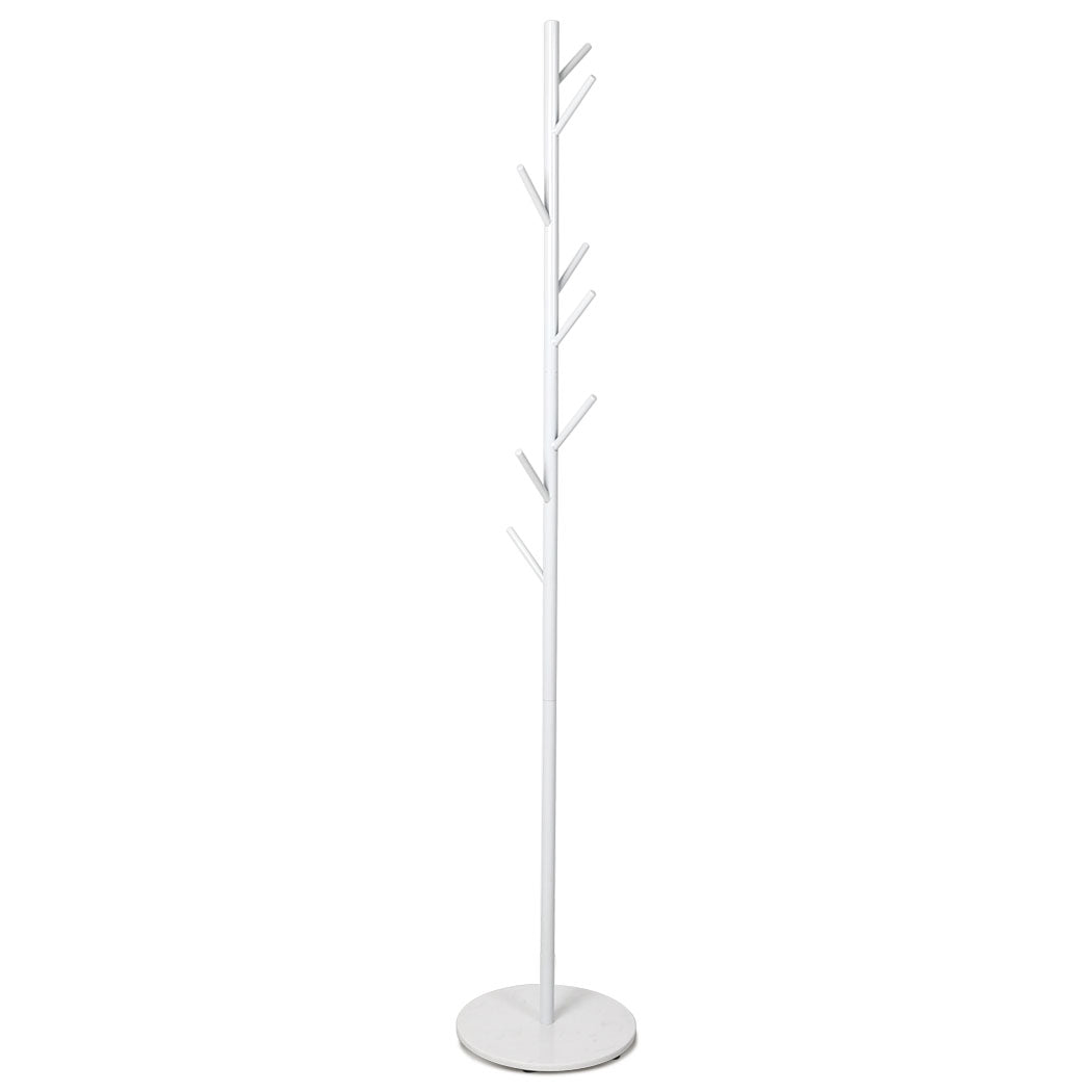 Levede Coat Rack Hat Clothes Stand Hanger White-1864183318707310592