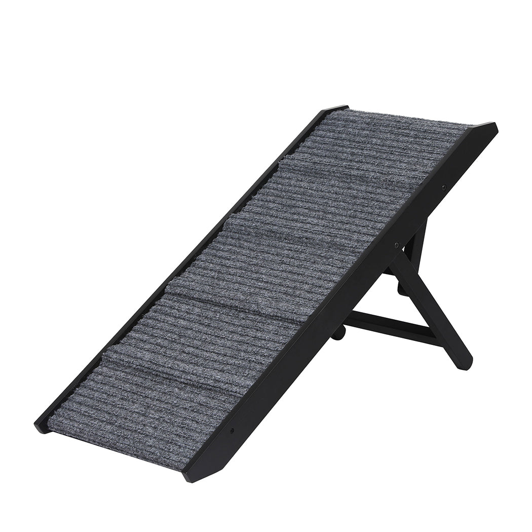 PaWz Adjustable Dog Ramp Height Stair Black-2029387229318746112