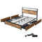 Levede Double Bed Frame RGB LED 4 Drawers USB-2018816936808419328