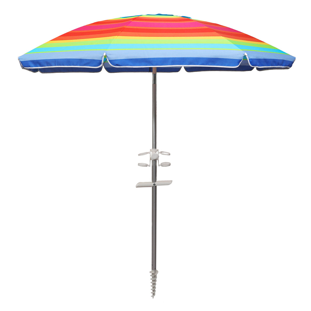 Mountview 2M Outdoor Beach Umbrellas Sand Colorful