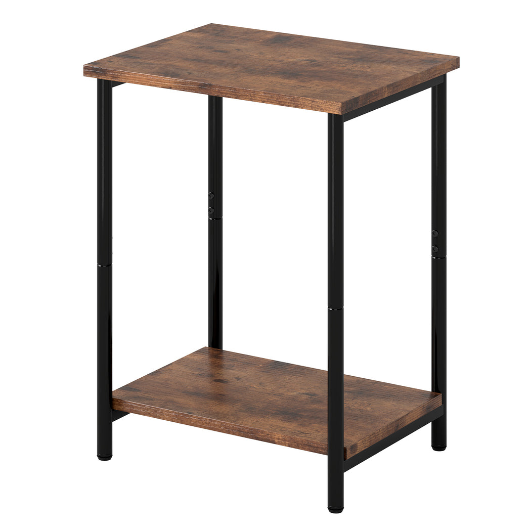 Levede Side Table 2-Tier Industrial Vintage End Table Storage Shelf Nightstand-2050059016343785472