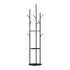 Levede Coat Rack Clothes Stand 8 Hook Organizer Black-1864183323820167168