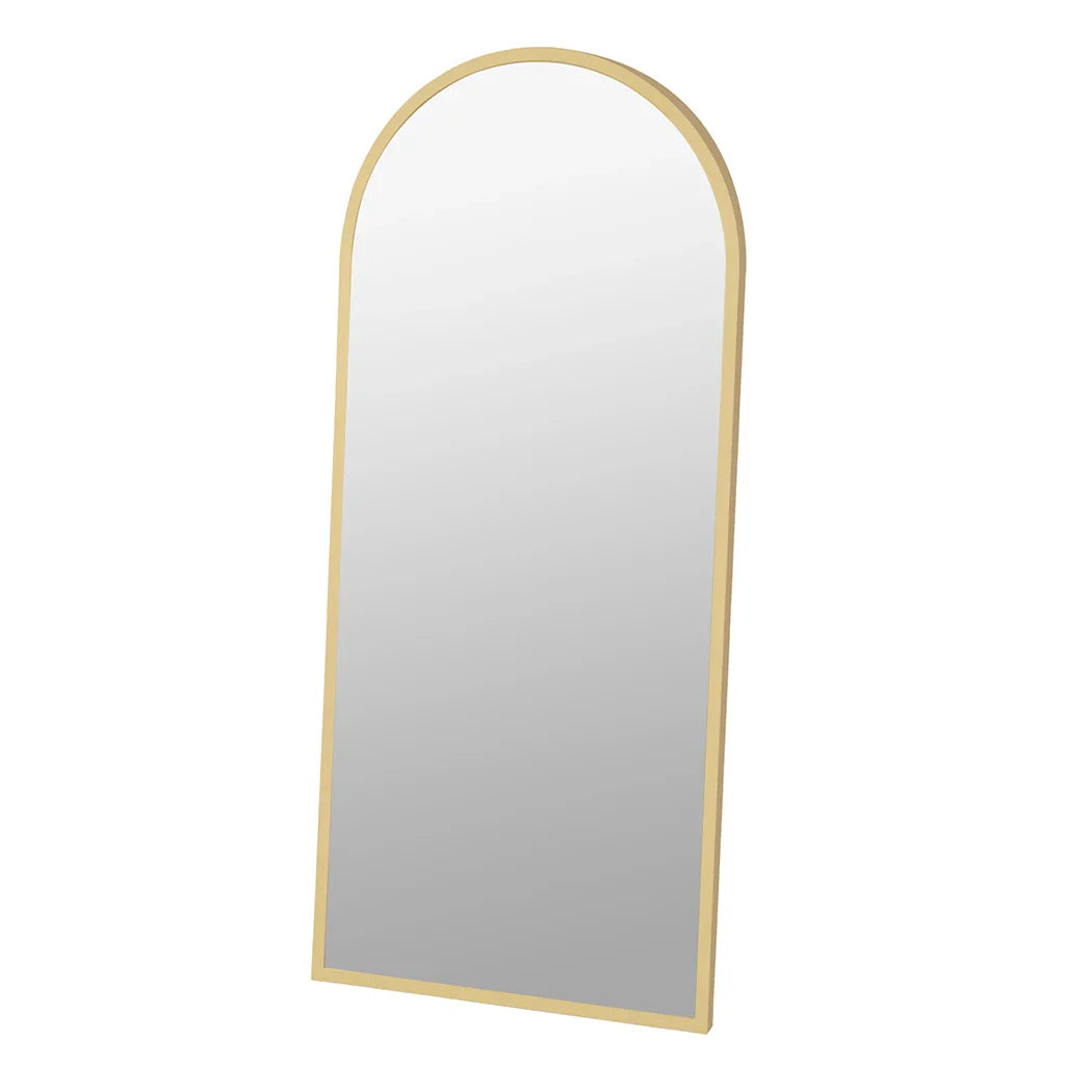 Yezi Floor Mirror Full Length Mirrors 1.8M Gold White-2006733284486287360