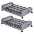 Levede 2x Under Bed Storage Containers for Shoe and Apparel Clear-Lidded Rolling-2072893559022948352