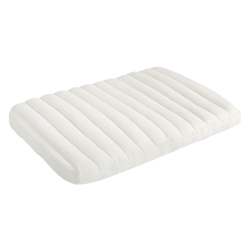 Pawz XL Size Orthopedic Dog Bed with Sherpa Plush Removable Cover in White-1937319823533019136