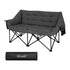 Levede Double Camping Chair Folding Outdoor Portable Fishing Picnic Travel Seat-2050056782503612416