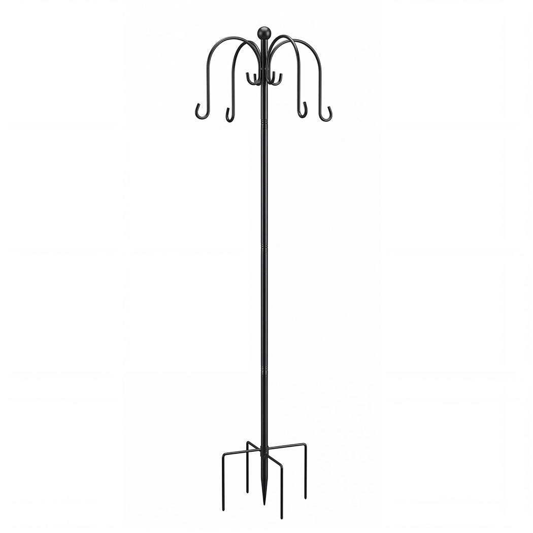 Toque Bird Feeder Pole Station Hanging Stand Adjustable 8 Hooks Outdoor 224cm-2061251870785146880