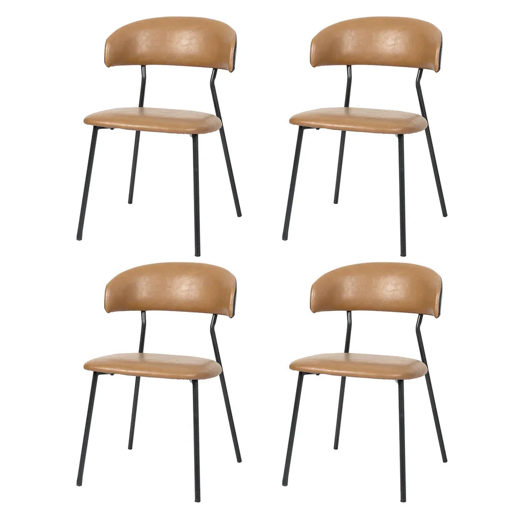 Levede 4x PU Leather Dining Chairs Kitchen Lounge-2050056744213811200