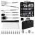 Moyasu 29Pcs BBQ Tool Set Stainless Steel Grill Cook Barbecue Grill Utensils Kit-2102558712077094912