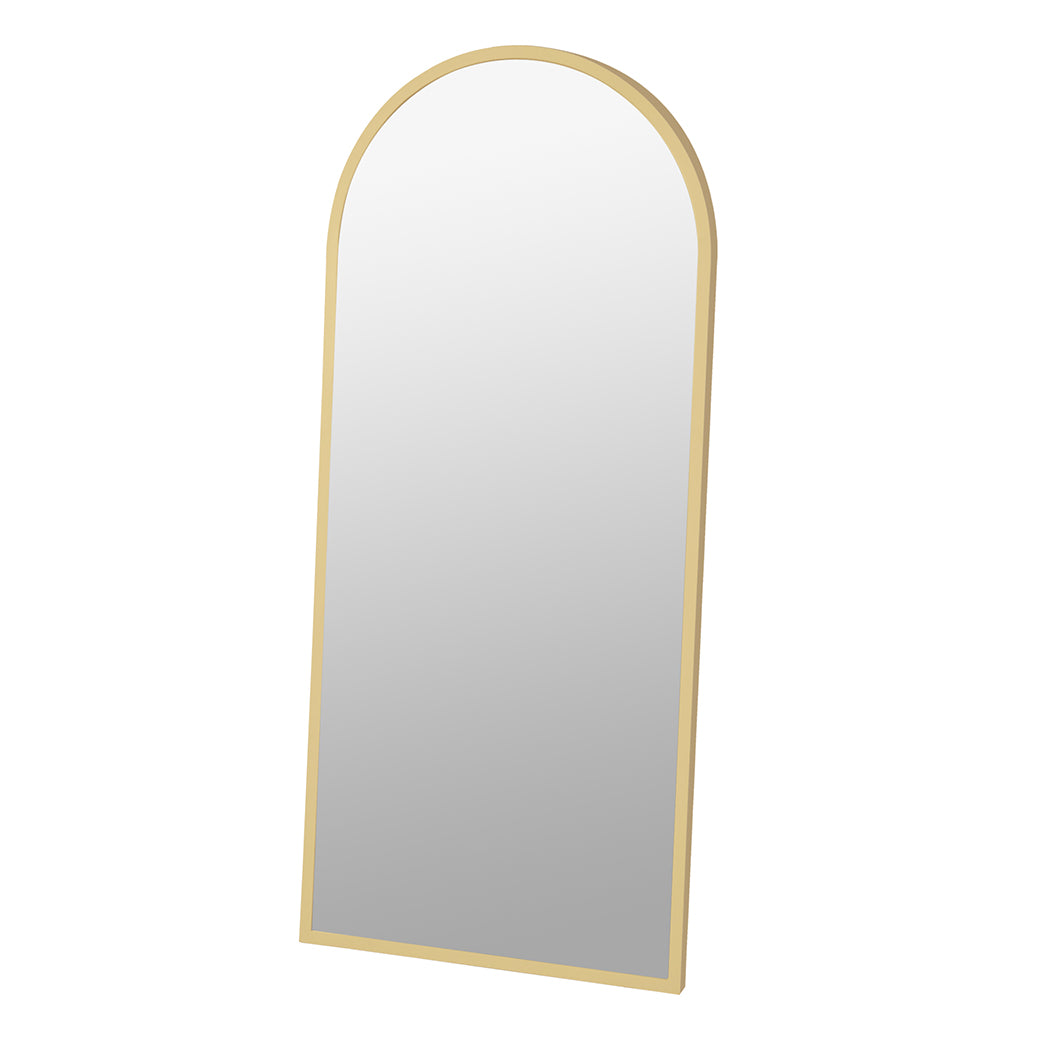 Yezi Floor Mirror Full Length Mirrors 1.8M Gold White-1886651051965288448
