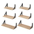 Levede Floating Wall Shelves 6 Pcs Wall Mounted Display Bookshelf Rack Kitchen-2050059024132608000