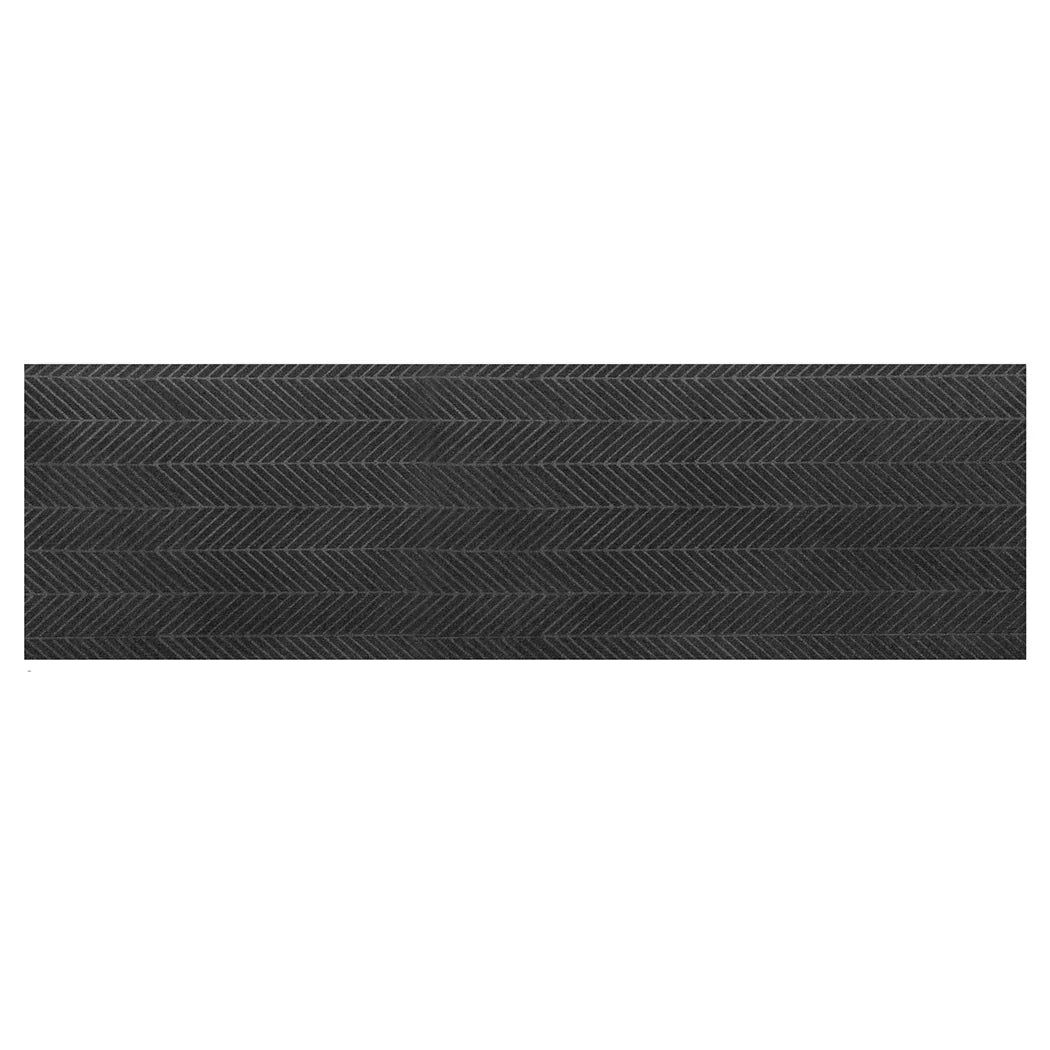Marlow Extra Large Floor Rug Non Slip 90cm x 305cm Grey-2018816747930521600